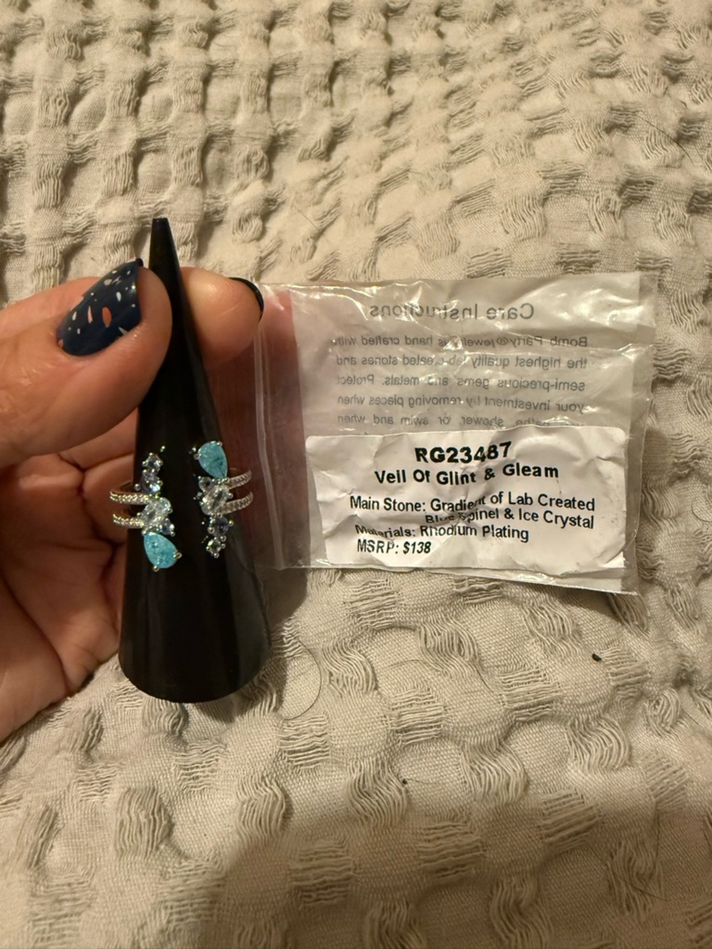 Bomb Party RG23487 Veil of Glint & Gleam Size 8 Ring